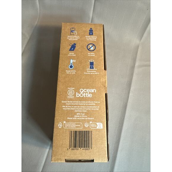 Ocean Bottle Vacuum Insulated Stainless Steel 500ml / 16.9oz Rock Grey - NWT - Picture 7 of 9